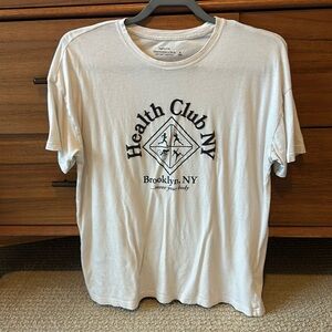 Abercrombie and Fitch boyfriend tee tshirt, size M medium, Health Club NY